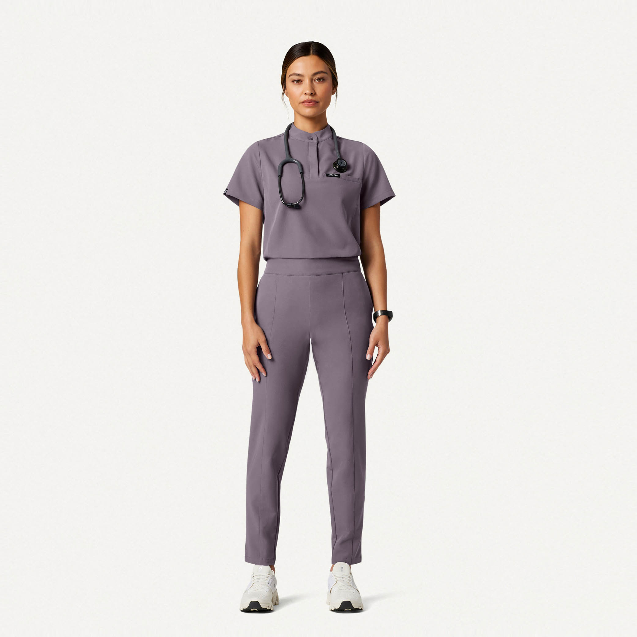 Women's Gray Medical Scrubs Jaanuu