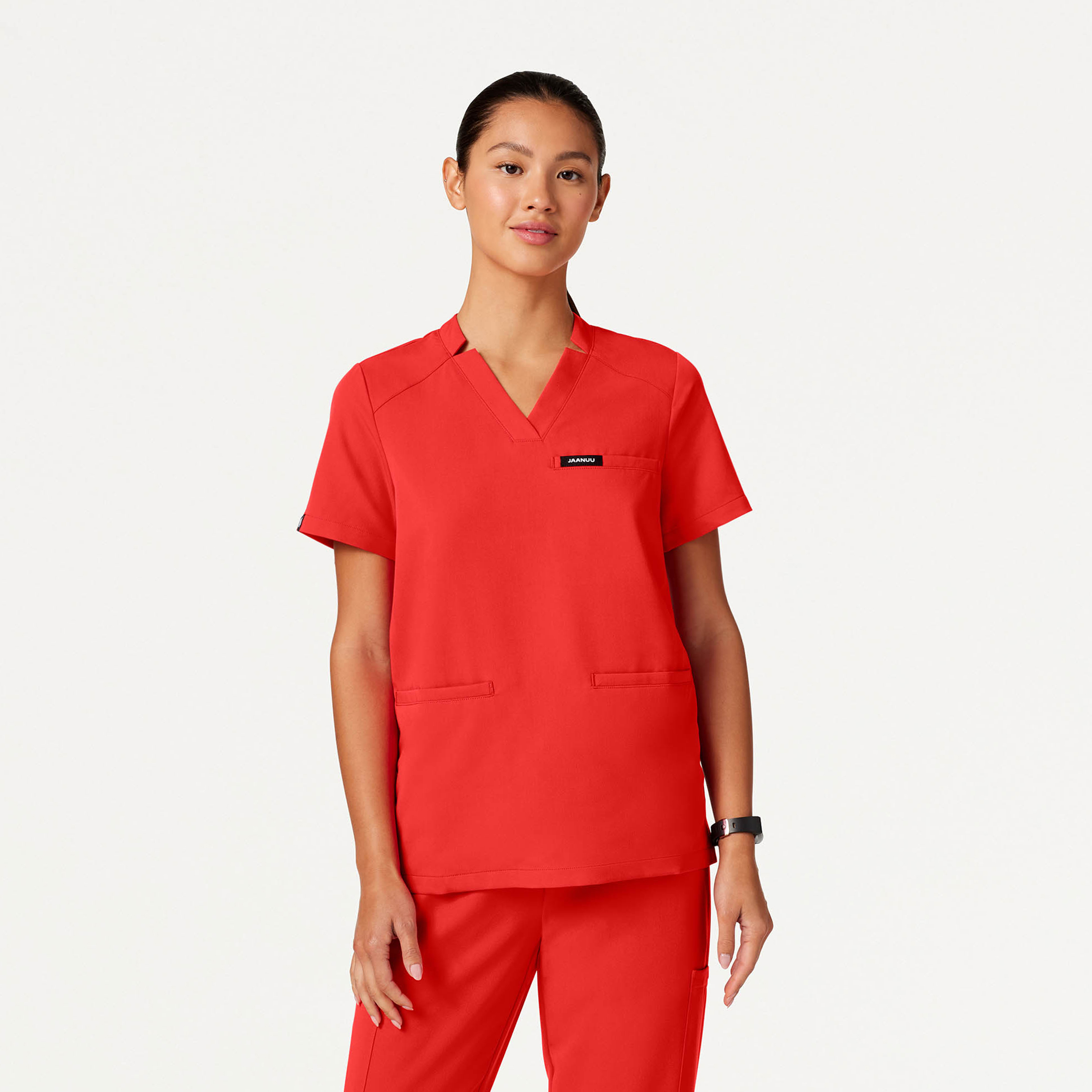 Red and sale black scrub tops