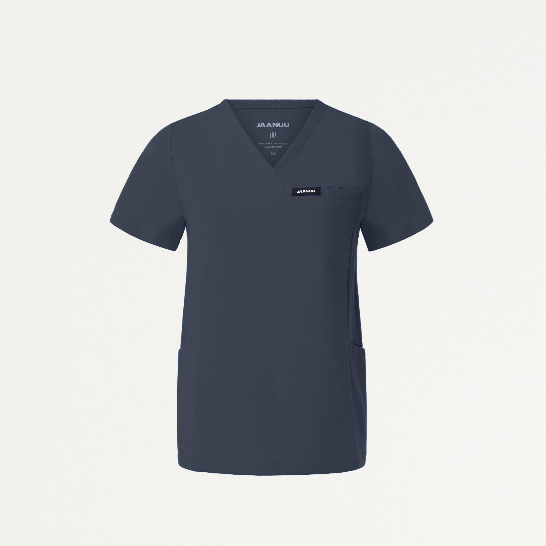 Magna 3Pocket Scrub Top in Carbon Gray Women's Tops by Jaanuu