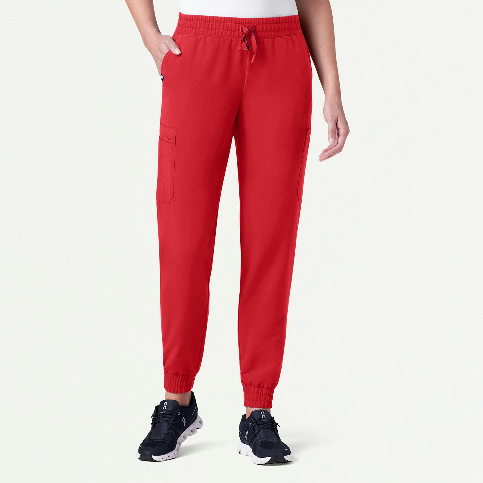 Neo Classic Scrub Jogger in Brilliant Red - Women's Pants by Jaanuu