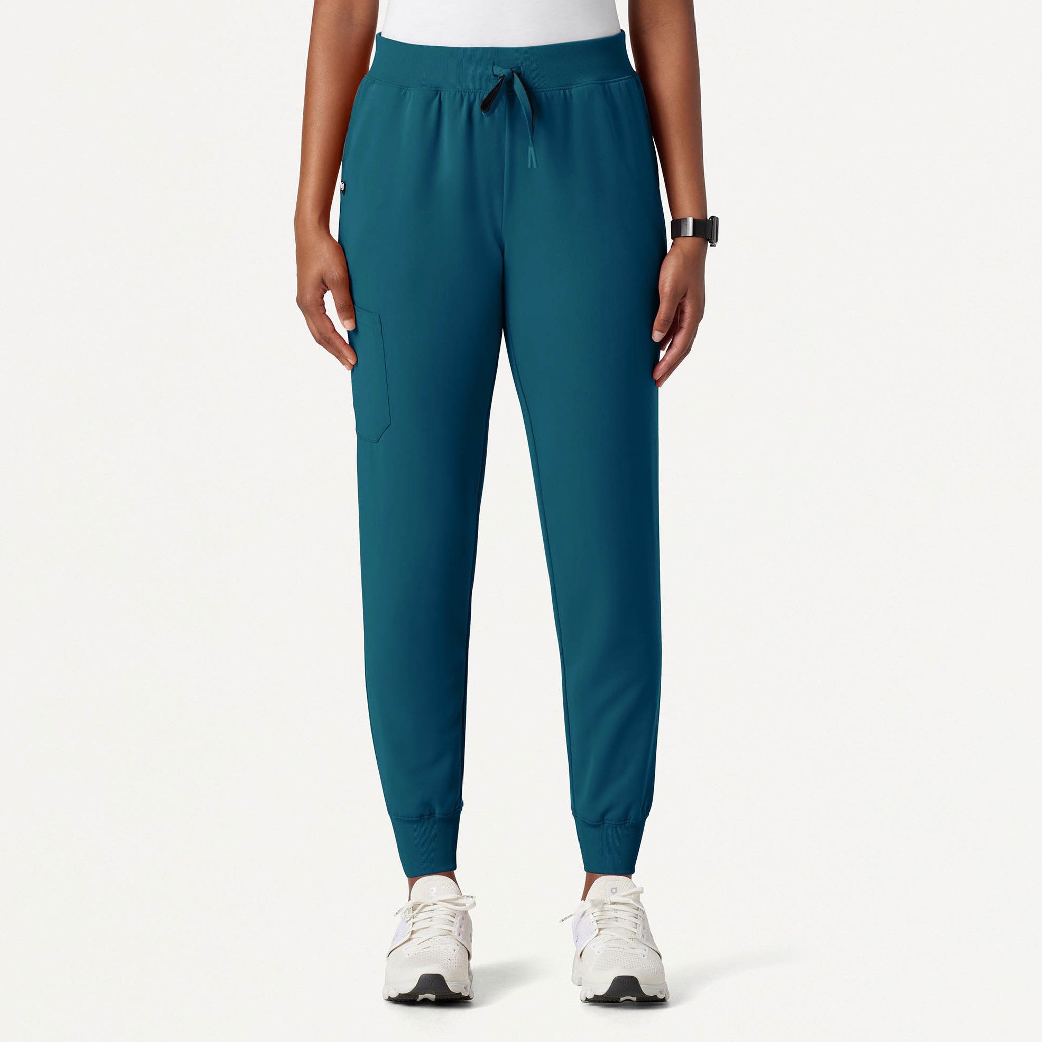 Silex Slim Knit-Waist Scrub Jogger - Caribbean Blue