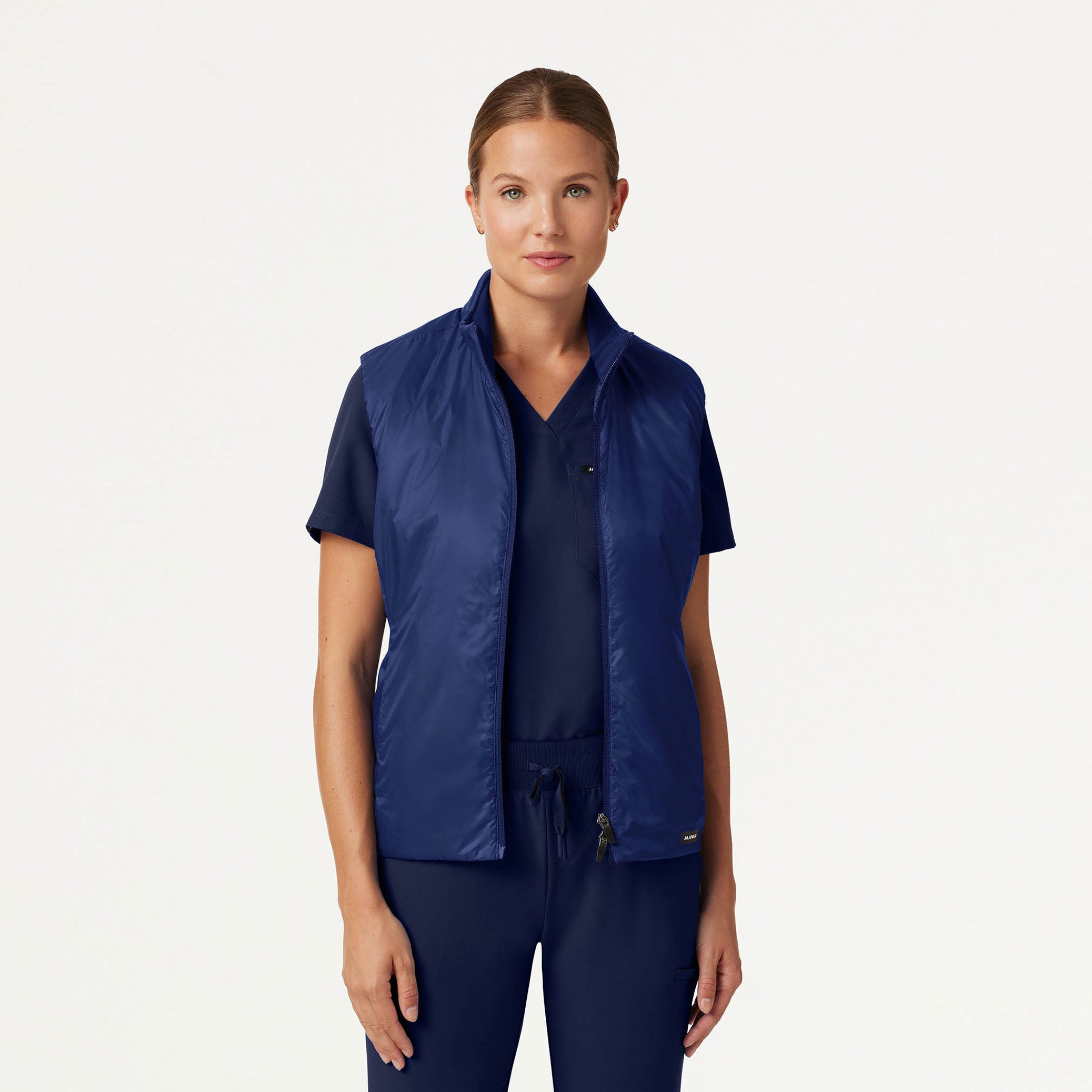 The Alex Vest Scrub Set Midnight Navy Jaanuu