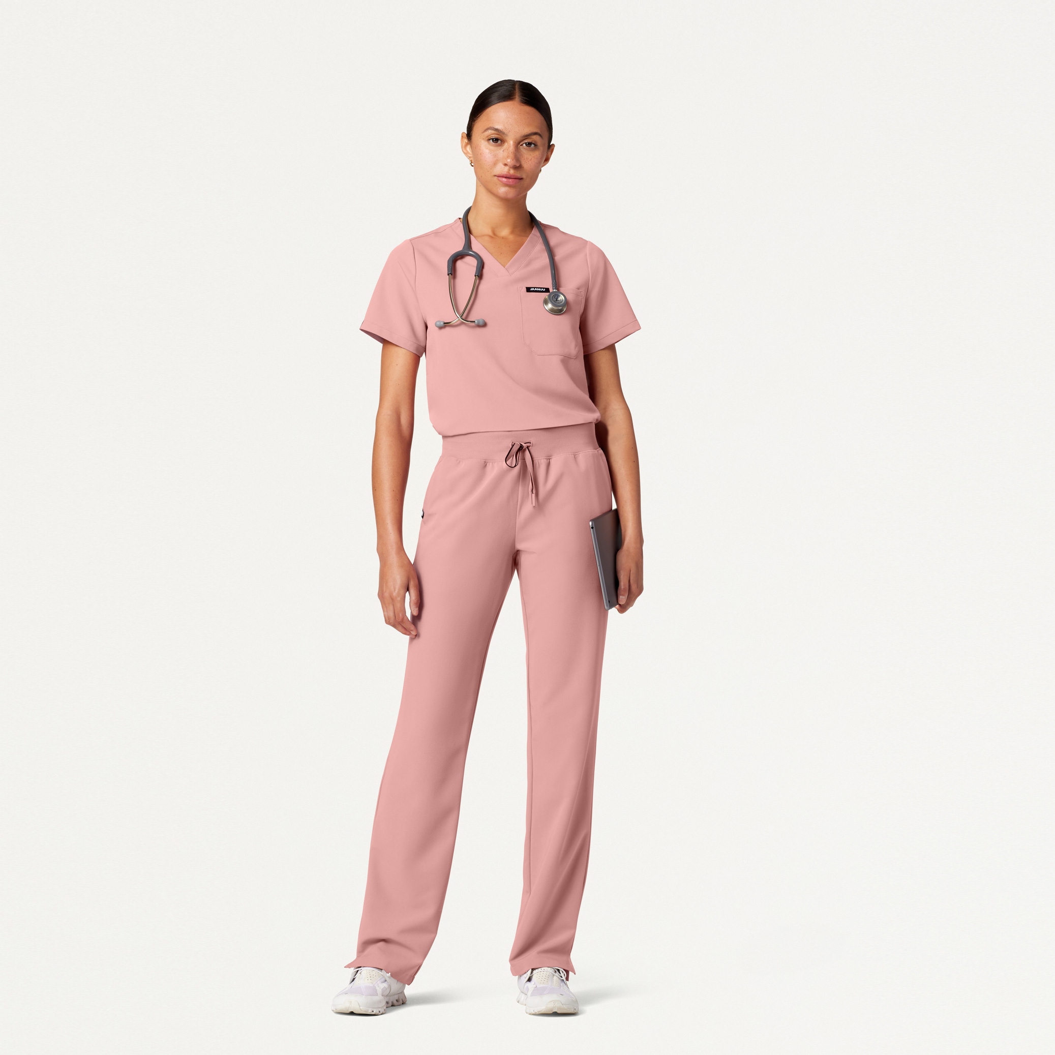 The Ava Essential Scrub Set Mauve Jaanuu