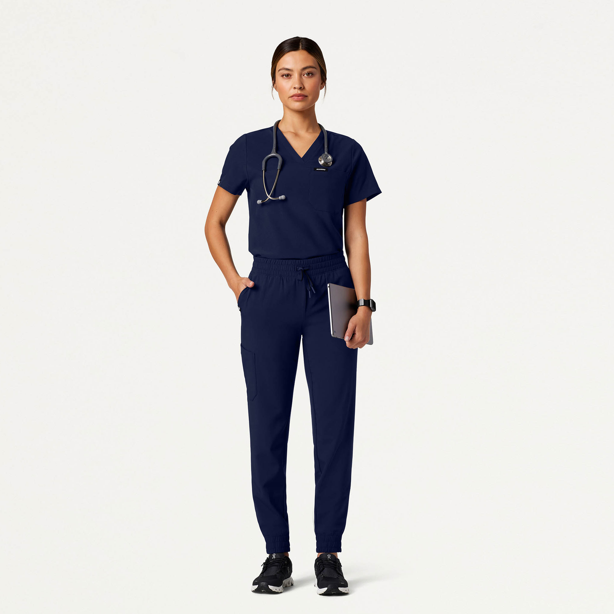 The Cali Essential Scrub Set - Midnight Navy | Jaanuu