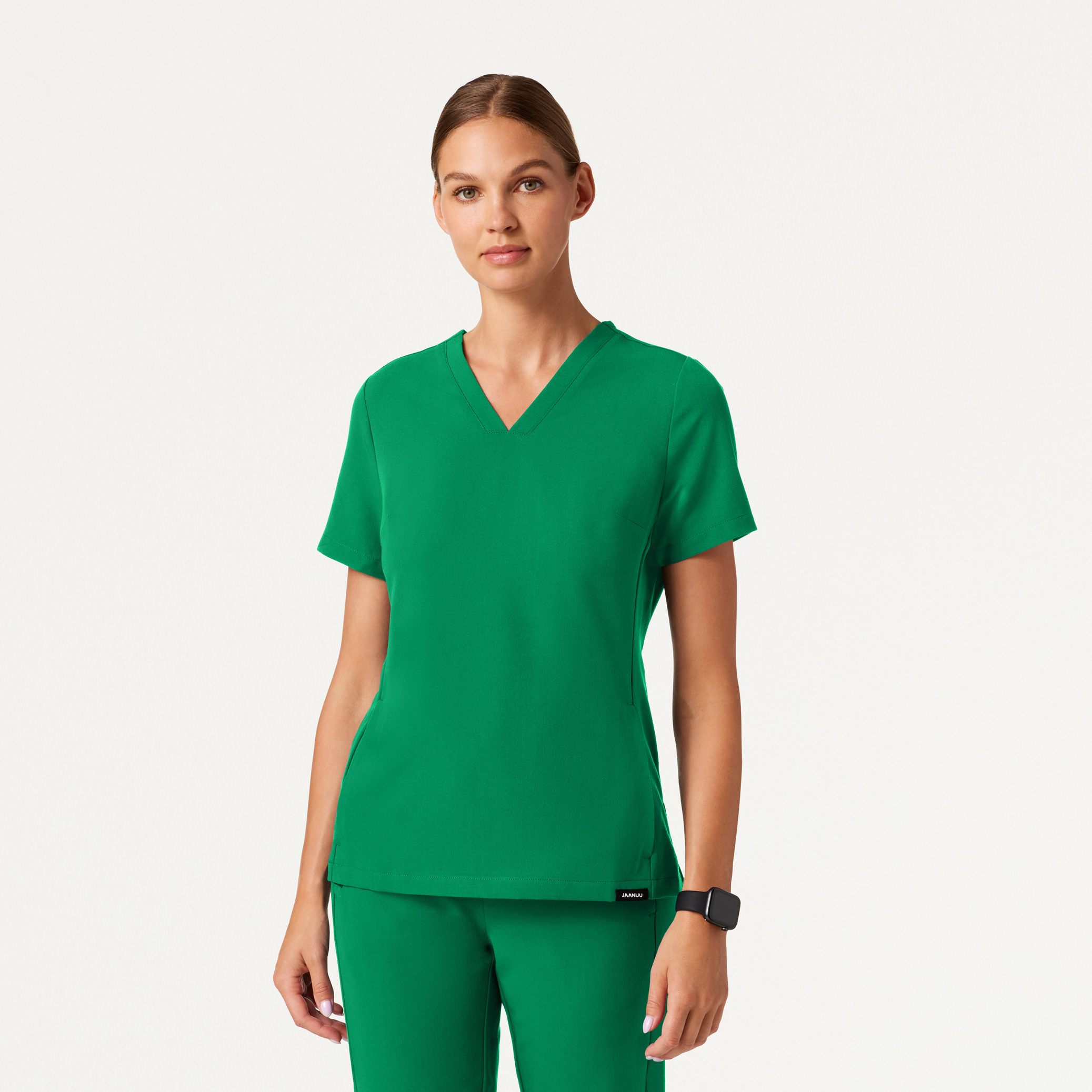 The Jensen Essential Scrub Set Emerald Green Jaanuu
