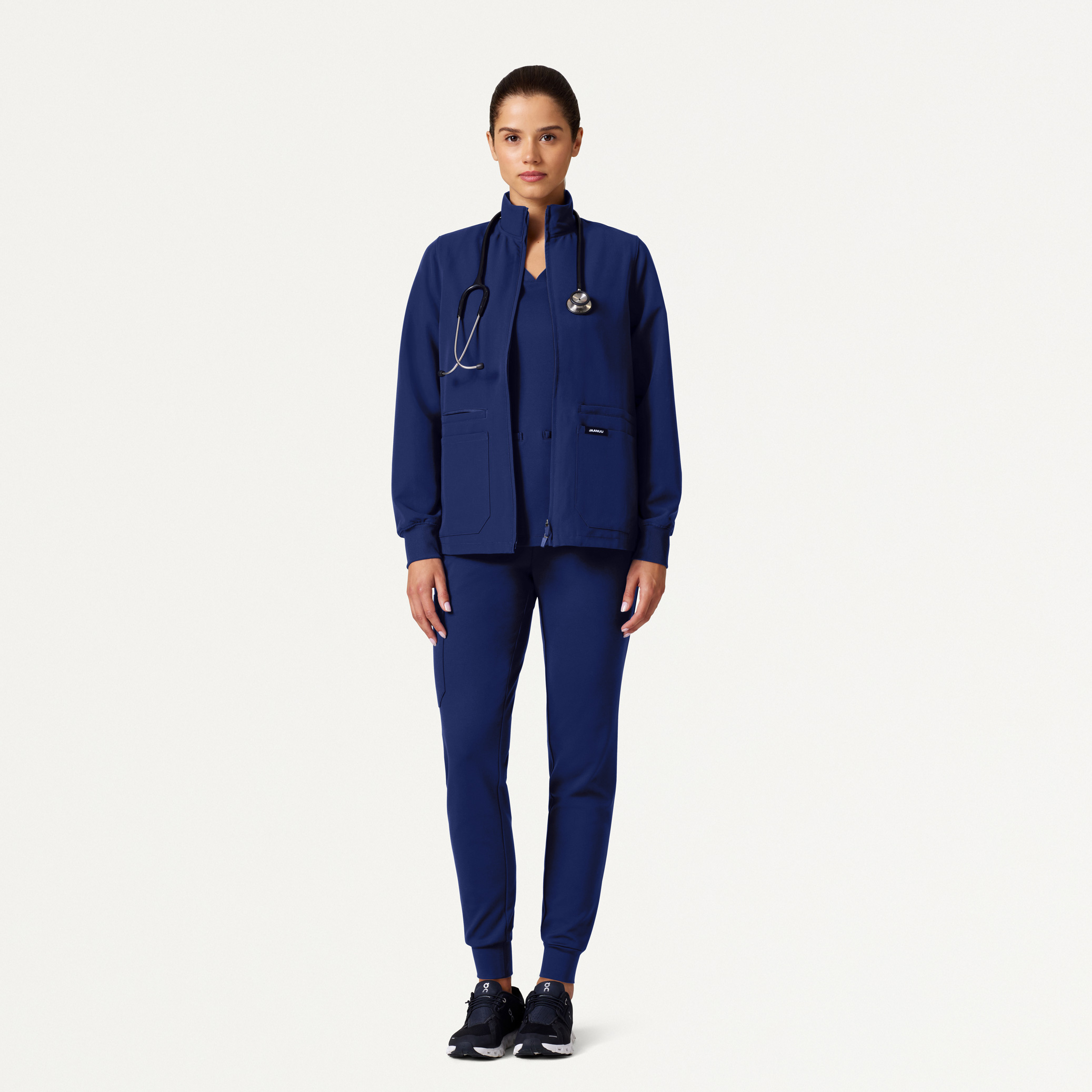 The Newland Jacket Scrub Set Navy Blue Jaanuu