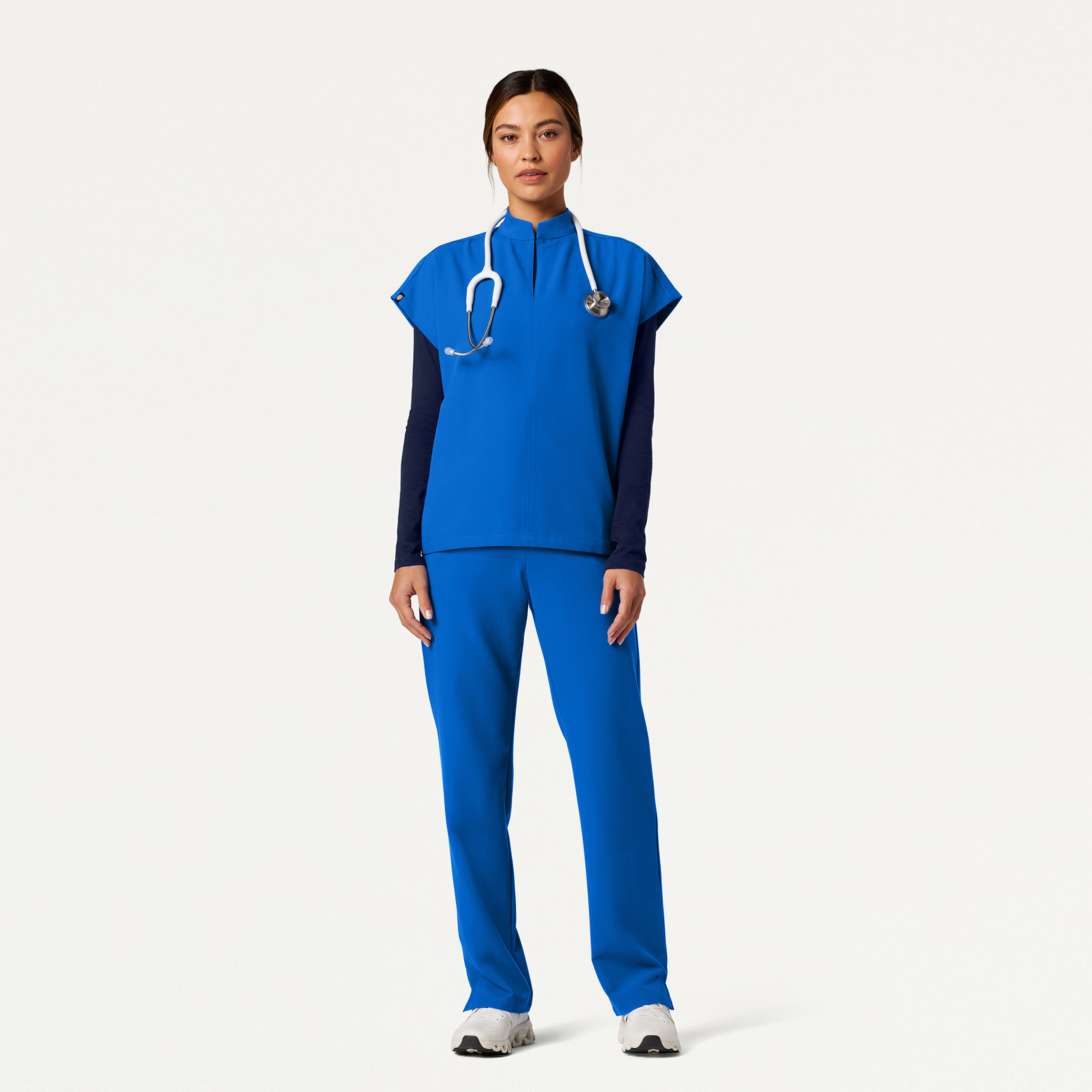 Figs Women's Essential Hoodie Winning Blue S