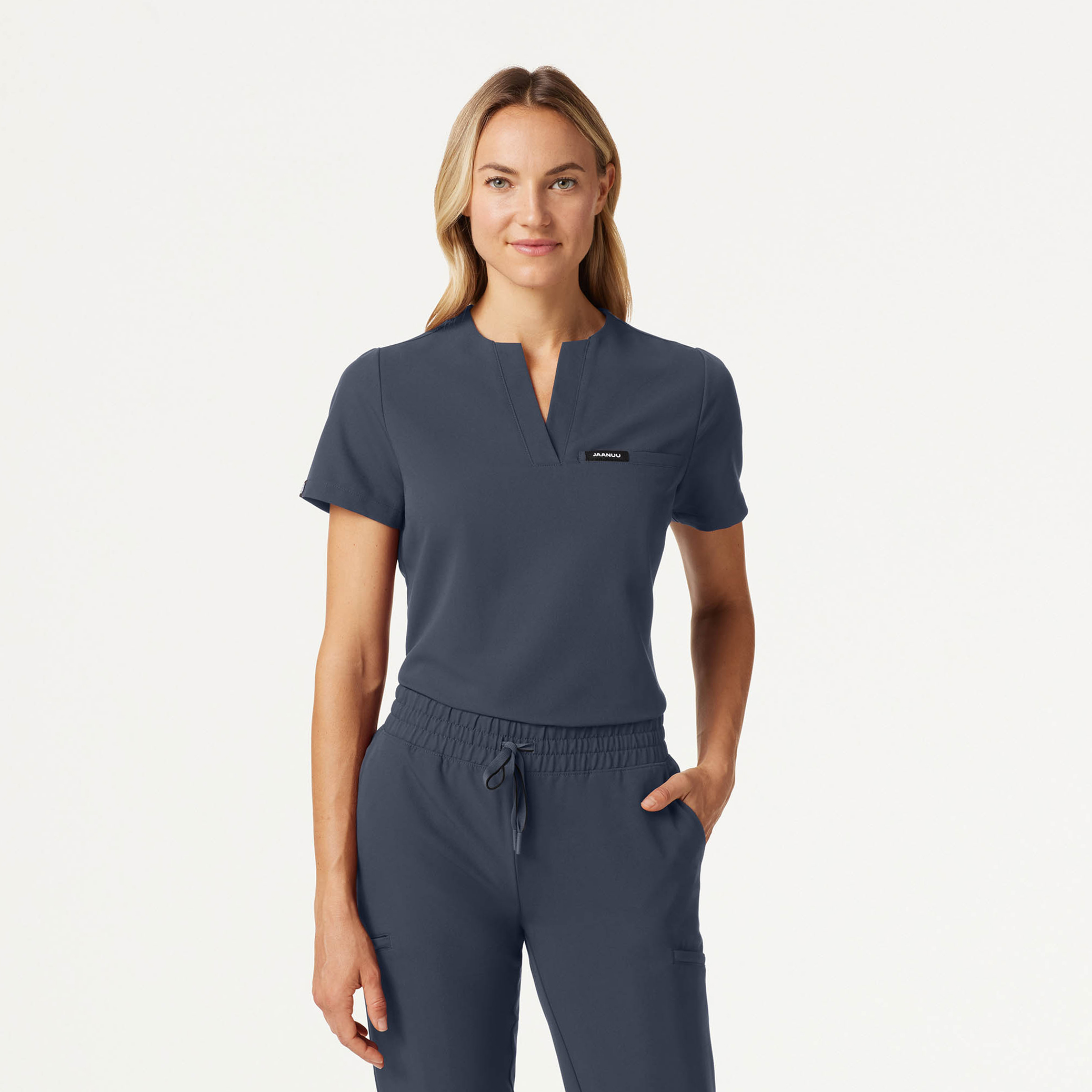 Jaanuu selling Women's Seafoam Scrubs Top and Jogger Set - Size M