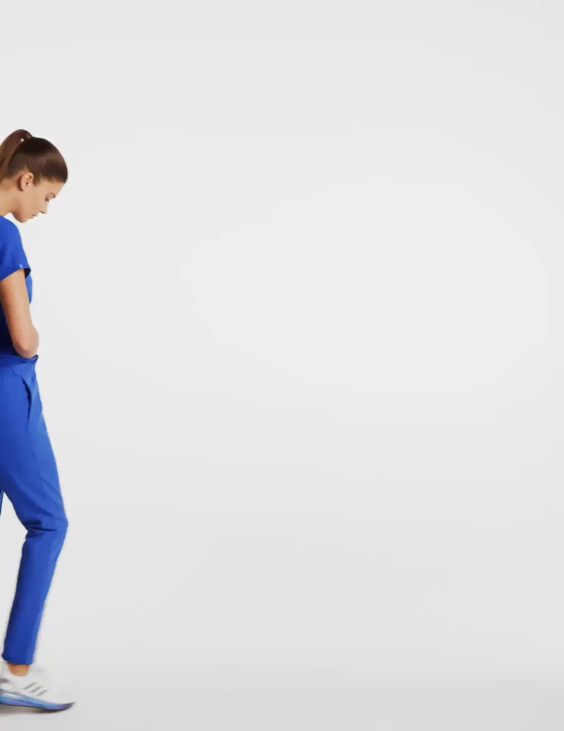 Elevate your medical game with this streamlined, tapered pant. #scrubs  #medicalscrubs #jaanuu