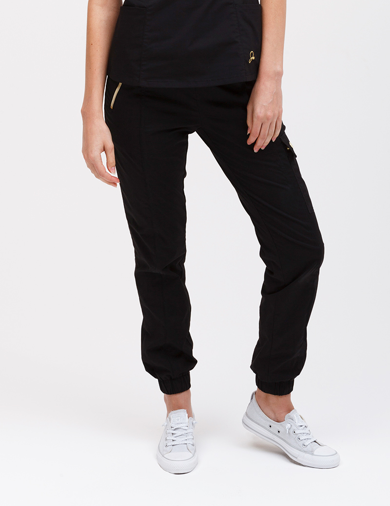 black jogger pants